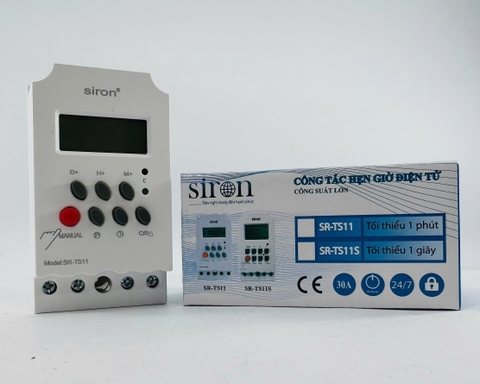 Hẹn giờ điện tử Siron SR-TS11 - Công tắc hẹn giờ bật tắt tự động