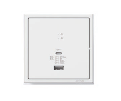 Bộ phát wifi gắn tường dùng cho hệ thống smart có cổng sạc USB và TypeC