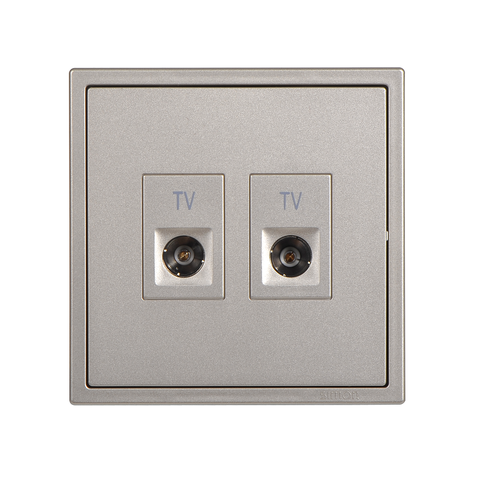 Module Ổ cắm Tivi và Tivi chuẩn F Simon I7 705119S-46 màu Sâm Panh