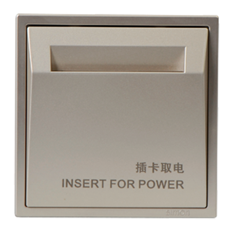 Module Công tắc thẻ từ RIFD Simon I7 70E602-46 màu Sâm panh Chuẩn đế vuông