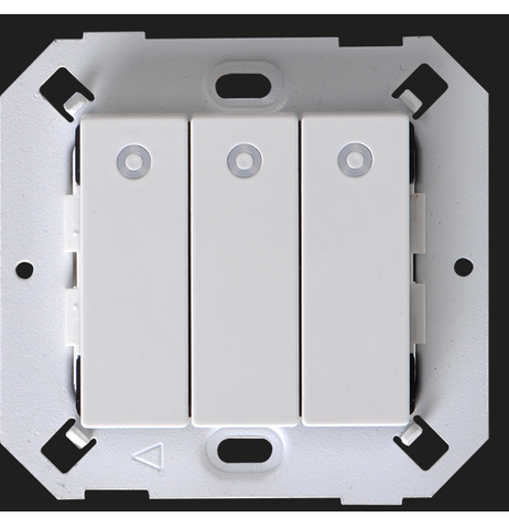 Module Công tắc ba 16A 1 chiều có đèn LED Simon V8 80370 Màu Trắng