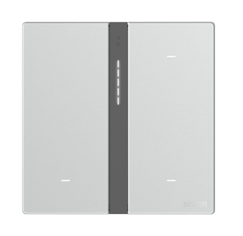 Module công tắc bối cảnh ba Simon M7 Smart màu Bạc 66E8007GTY-4E