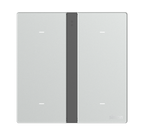 Module công tắc bốn Simon M7 Smart Màu Bạc 66E8004GTY-4E