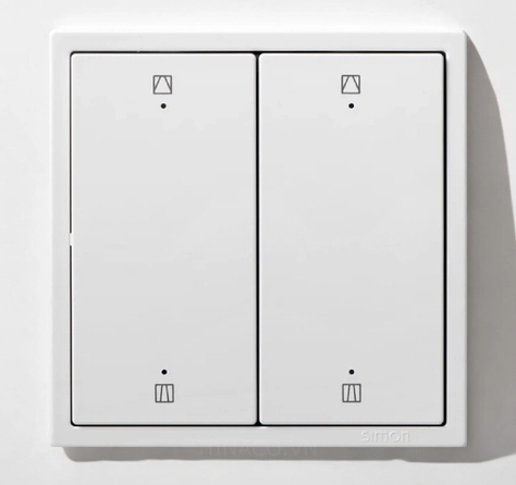 Module Công tắc điều khiển rèm cửa đôi màu Trắng Simon 70E847TY