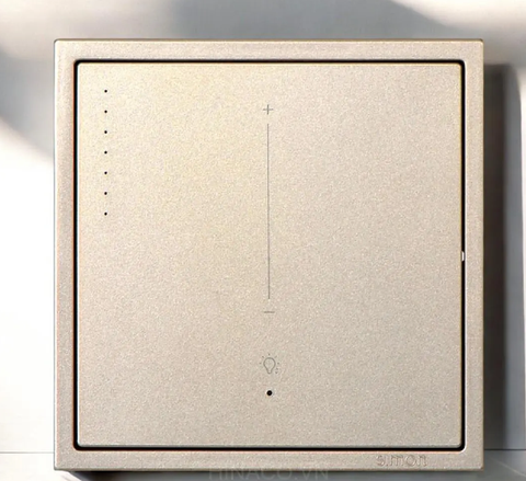 Module Công tắc đơn Dimable đèn LED Simon Smart 70E848TY màu Sâm panh