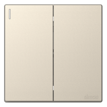 Công tắc đôi 2 chiều màu sâm panh Simon Series S6 581022-46 lắp chuẩn đế vuông