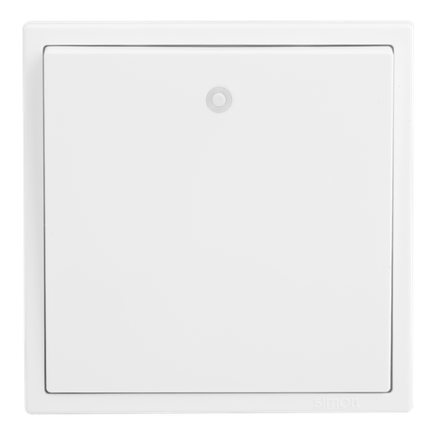 Công tắc đơn 2 chiều có đèn LED màu trắng simon I7 701014 lăp đế vuông