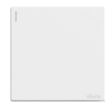 Công tắc đơn 2 chiều màu Trắng lắp chuẩn đế vuông simon series S6 581012