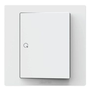 Công tắc đơn 2 chiều màu trắng Simon Series S5 S5112 lắp chuẩn đế vuông