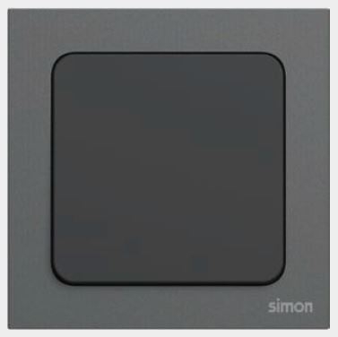 Module công tắc đơn, 2 chiều Simon S20 821012-26 màu Đen