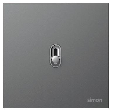 Module Công tắc đơn, 2 chiều (WALTZ) Simon S20 821112-26 màu đen