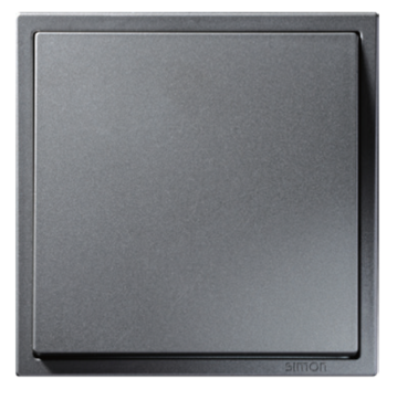 Module Nút nhấn nhả đơn màu xám Simon I7 701011F-61 mặt vuông