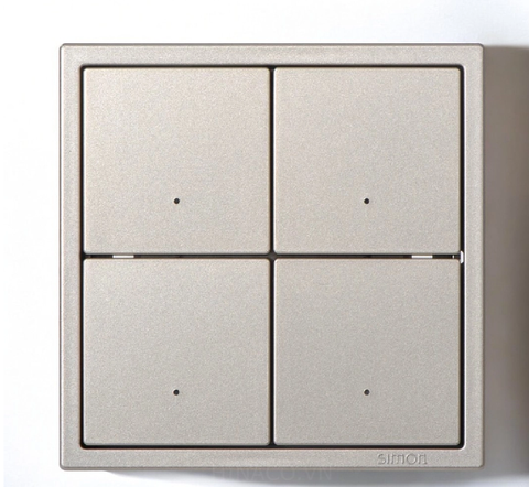 Module Công tắc ngữ cảnh bốn Simon I7 Smart màu Sâm panh 70E845TY-46