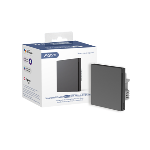 Công tắc thông minh H1 Xám EU – Quốc tế Aqura