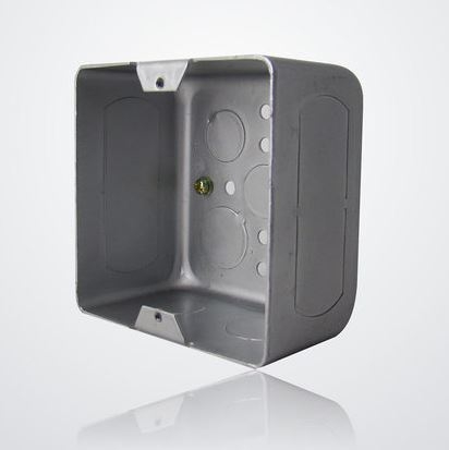 Đế âm sàn sắt KT 100x100x50mm lắp âm sàn Simon