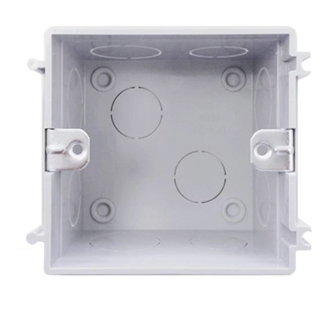 Đế âm tường vuông đơn loại 86 KT 89.5x80x50mm Simon 45DH86 lắp cho I7, V8, S6, S50, M7, S20