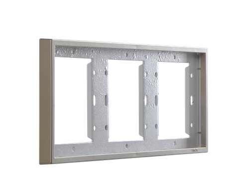 Khung viền ba Simon 700830-46 màu sâm panh chuẩn đế vuông 86