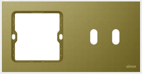 Khung viền đôi (SQUARE+TWIN OVAL) Simon S20 820820-20 Màu Sâm panh