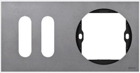 Khung viền đôi (Twin Waist-shaped+Round) Simon S20 820824-21 Màu Xám