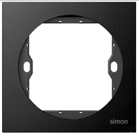 Khung viền đơn (Round) Simon S20 820815-22 Màu Black (Đen)