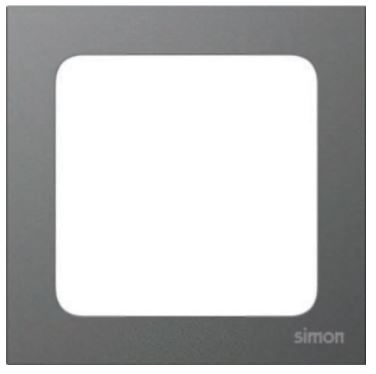 Khung viền đơn (Square) Simon S20 820810-21 Màu Xám