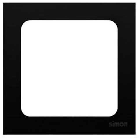 Khung viền đơn (Square) Simon S20 820810-22 Màu Black (Đen)
