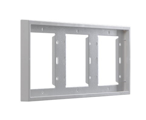 Khung viền ba Simon màu trắng 700830 chuẩn đế vuông 86