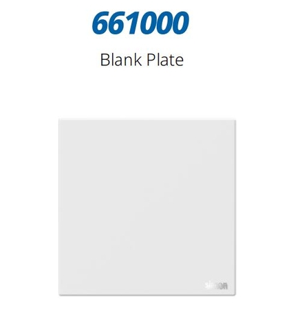 Module Mặt che trơn màu Trắng Simon M7 661000 chuẩn đế vuông