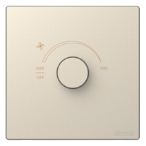 Module chiết áp quạt màu sâm panh Simon S6 58E201-46 đế vuông