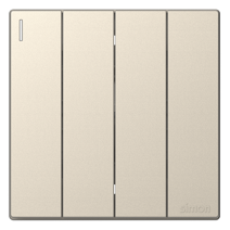 Module công tắc bốn 1 chiều màu sâm panh Simon Series S6 581041-46 lắp chuẩn đế vuông