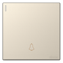 Module công tắc chuông cửa màu sâm panh Simon Series S6 586301-46 lắp chuẩn đế vuông