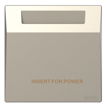 Module công tắc thẻ từ RFID màu sâm panh Simon S6 58E602-46 đế vuông