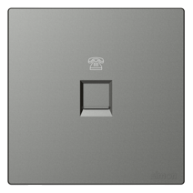 Module Ổ cắm điện thoại đơn màu ghi xám Simon S6 585214-61 lắp chuẩn đế vuông