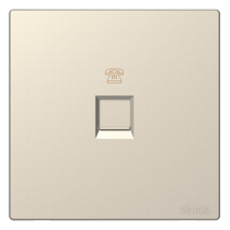 Module Ổ cắm điện thoại đơn màu sâm panh Simon S6 585214-46 lắp chuẩn đế vuông