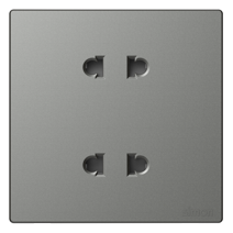 Module ổ cắm đôi 2 chấu màu ghi xám Simon S6 581072-61 lắp chuẩn đế vuông