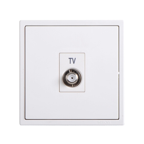 Module Ổ cắm Tivi đơn chuẩn F Simon I7 705114 màu trắng