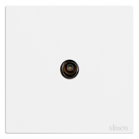 Module Ổ cắm TV đơn chuẩn F màu trắng Simon S6 585114 lắp chuẩn đế vuông