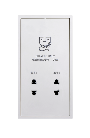 Module Bộ ổ cắm dao cạo râu Simon I7 714504 Màu Trắng