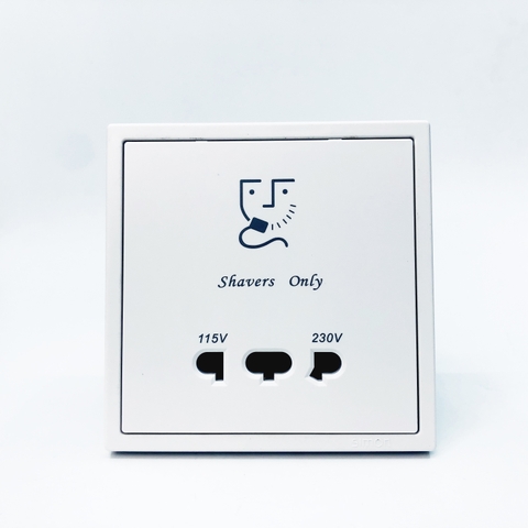 Module Ổ cắm dao cạo râu Simon I7 70E651 màu Trắng