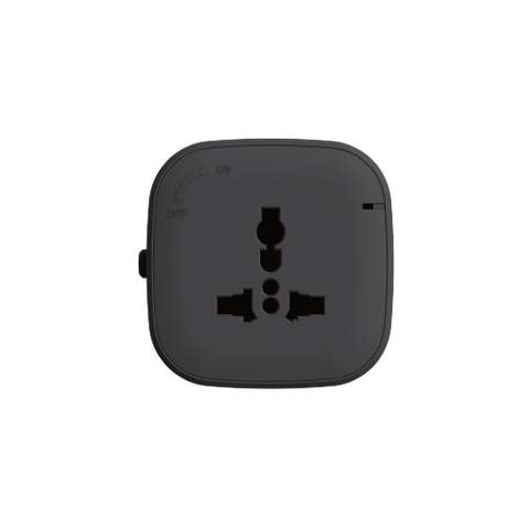 Ổ cắm đơn 3 cháu đa năng 13A vuông Simon Track Socket MST1189-BL màu đen