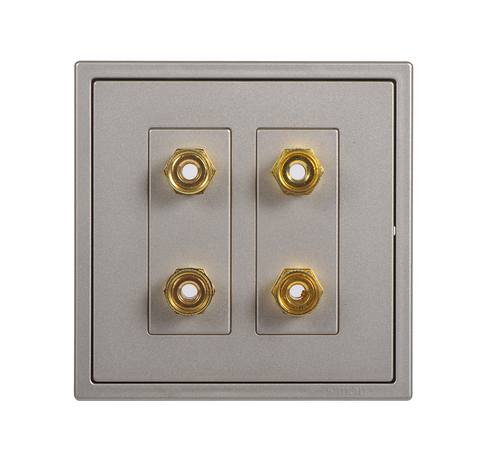 Module Ổ cắm loa đôi Simon I7 705402-46 màu sâm panh