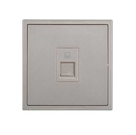 Module ổ cắm mạng đơn RJ45 Cat6 màu Sâm panh Simon I7 705218-46