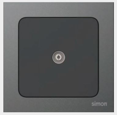 Module Ổ cắm Tivi đơn Simon S20  825111-26 màu Đen