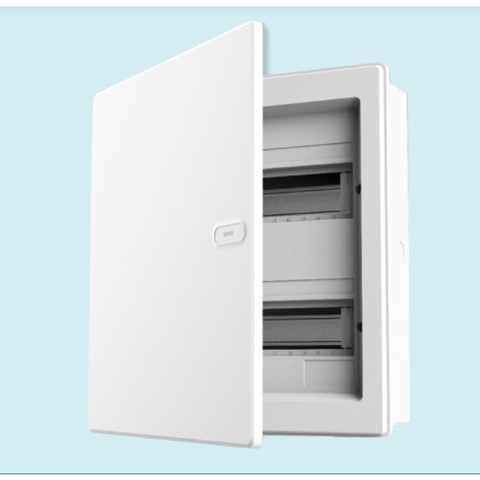 Tủ điện âm tường (tủ aptomat) Simon mặt phẳng, nhựa mờ  SMX65CS-32AB