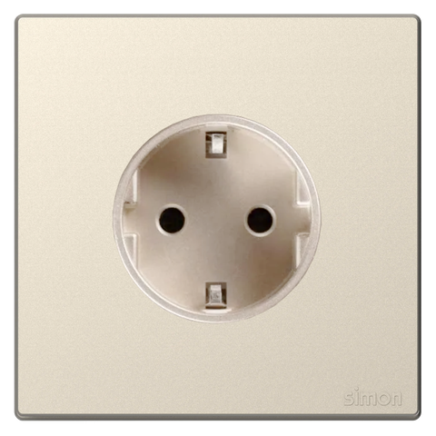 Bộ Ổ Cắm Schuko Màu Sâm panh Simon S6 581687-46