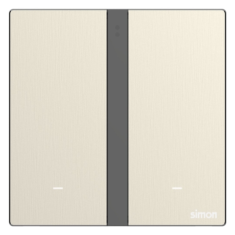 Công Tắc Đôi Thông Minh Simon M7 Metal Màu Vàng Gold (66E8002MTY-2C)