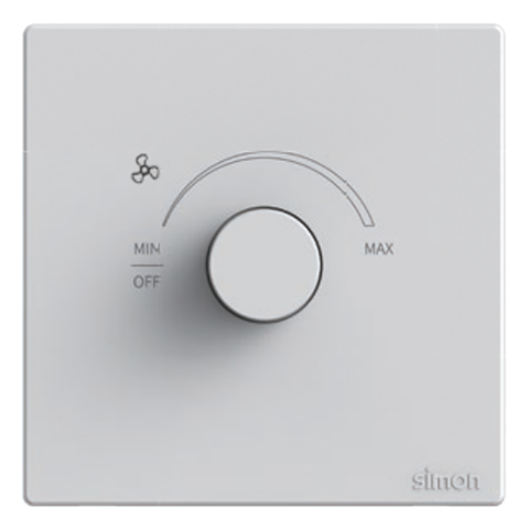 Bộ Chiết Áp Quạt Vuông Màu Trắng Simon S6 58E201