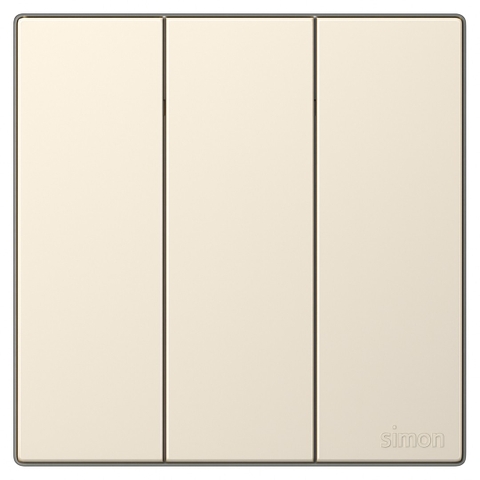 Bộ Công Tắc Ba 2 Chiều Vuông Màu Sâm Panh Simon S6 581032-46