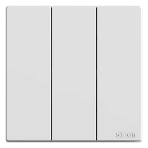 Bộ Công Tắc Ba 2 Chiều Vuông Màu Trắng Simon S6 581032