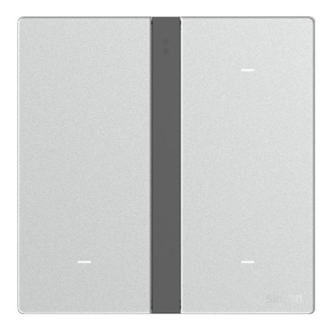 Bộ công tắc ba nhà thông minh Simon M7 Gem Smart màu Bạc 66E8003GTY-4E